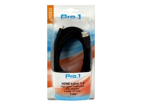 HDMI 1.4 kabel A naar D micro 5m