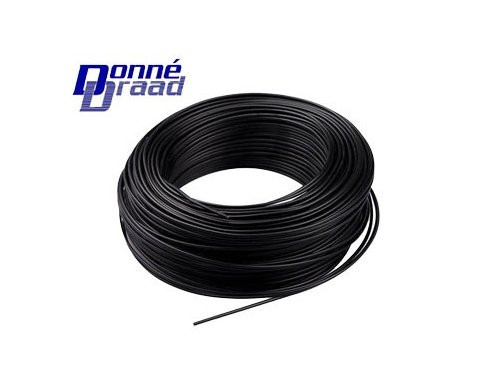 VD H07V-U draad Eca 1,5qmm zwart Donne 100m