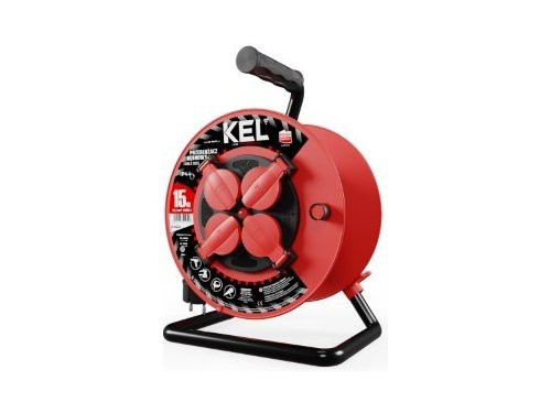 Kabelhaspel H05 3x1,5qmm 15m rood IP44