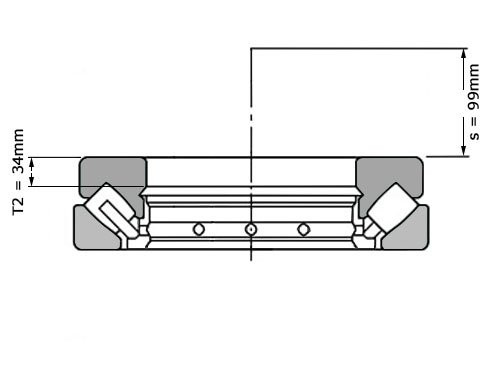 Foto van JTEKT - Koyo Tontaatslager 29432 R (160x320x95mm) JTEKT - Koyo Tontaatslager 29432 R (160x320x95mm)