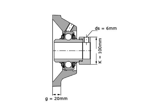 Foto van INA Lagerblok Vierkant TCJ75 (75mm) INA Lagerblok Vierkant TCJ75 (75mm)