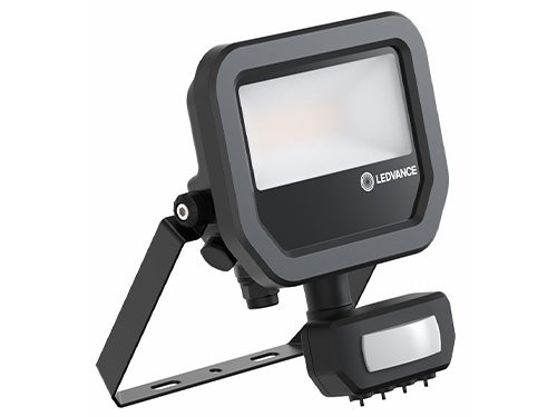 Foto van LED Bouwlamp 8W 3000K zwart + sensor LED Bouwlamp 8W 3000K zwart + sensor