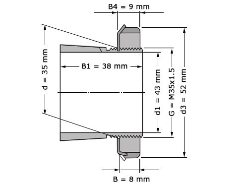 SKF Trekbus H2307 (30x35x52mm)