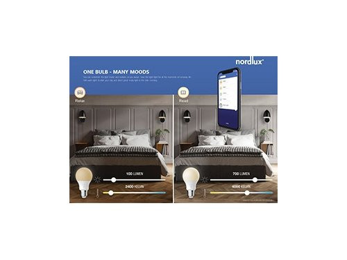 Nordlux LED GLS E27 8,5-60W mat SMART dimbaar