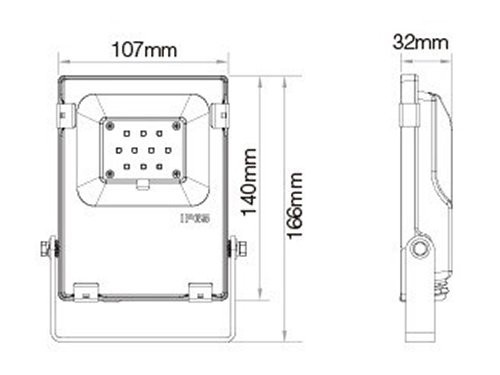 RGB-CCT LED Schijnwerper IP65 10W