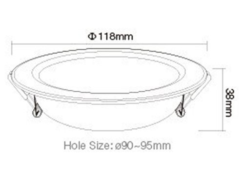 RGB-CCT LED Downlighter 6W zwart