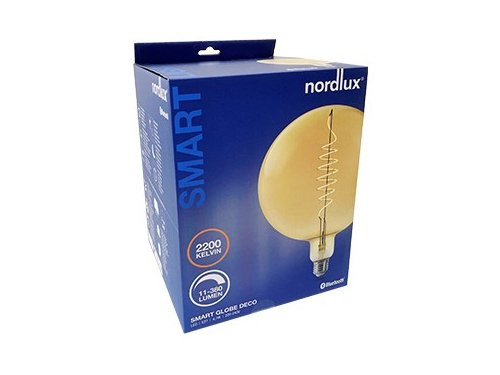 Foto van Nordlux LED Globe G200 E27 4,7-60W 2200K filament gold SMART dimbaar Nordlux LED Globe G200 E27 4,7-60W 2200K filament gold SMART dimbaar