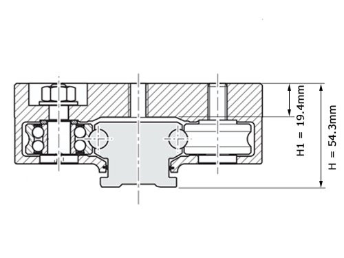 Foto van Bosch Rexroth Looprollenwagen Aluminium LWA-052-SNS-FN-E-0 Bosch Rexroth Looprollenwagen Aluminium LWA-052-SNS-FN-E-0