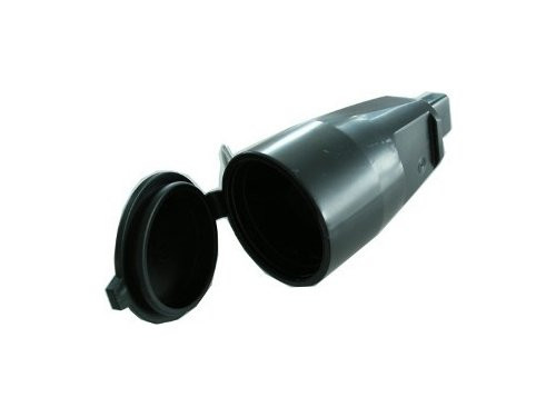 Foto van Contra stekker Prikkabel zwart PVC Contra stekker Prikkabel zwart PVC