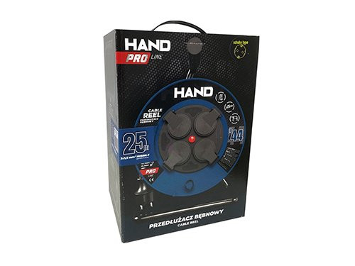 Kabelhaspel H05 3x1,5qmm 25m blauw IP44