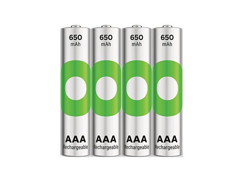 GP NiMH oplaadbare batterij AAA 650mA PHONE blister(4)