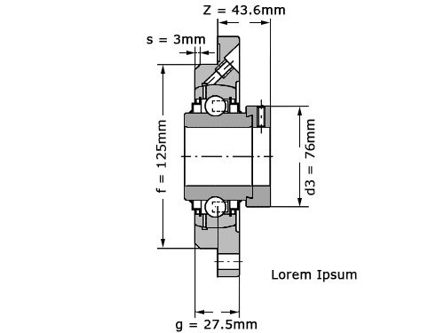 Foto van INA Lagerblok Rond RME55 (55mm) INA Lagerblok Rond RME55 (55mm)