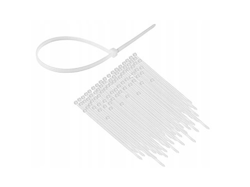 Kabelbinder 2.5x200mm Transparant 100 Stuks