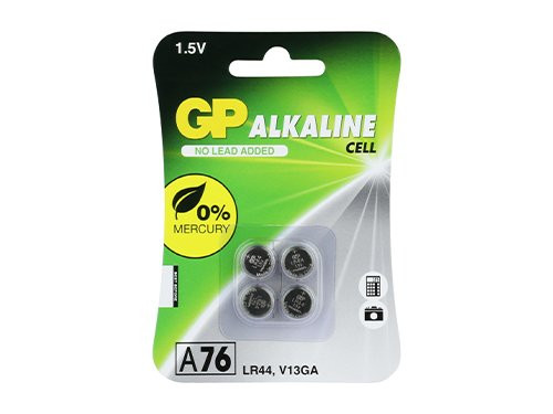 GP A76 knoopcel batterij LR44 blister(4)