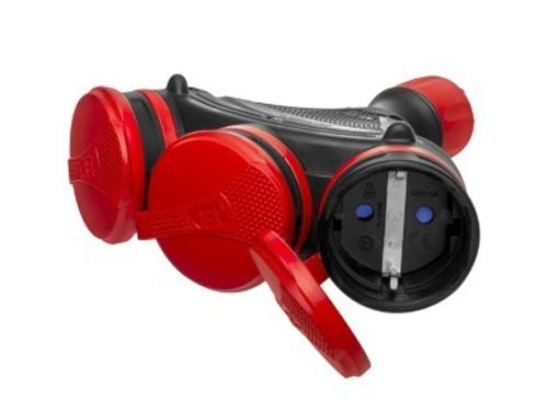 Drieweg hangkoppeling rubber prof IP44