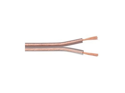 Luidsprekersnoer 2 x 1,5qmm transparant