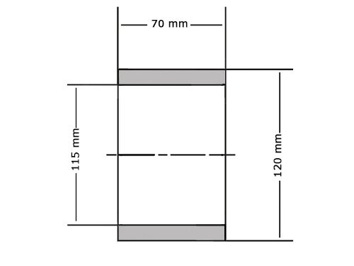 INA Glijlager EGB11570 E40 (115x120x70mm)