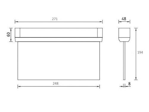 Foto van LED noodverlichting hang MIZAR net/nood LED noodverlichting hang MIZAR net/nood