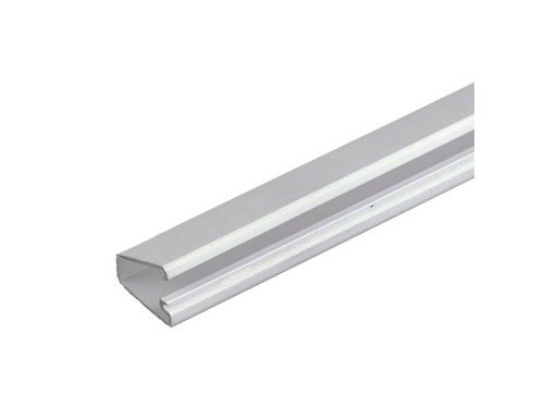 Foto van Leidinglijst 12x7mm WIT scharnierend deksel 5x2m + tape Leidinglijst 12x7mm WIT scharnierend deksel 5x2m + tape