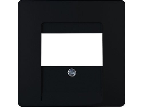 Kopp HK05 mat zwart afdekplaat USB