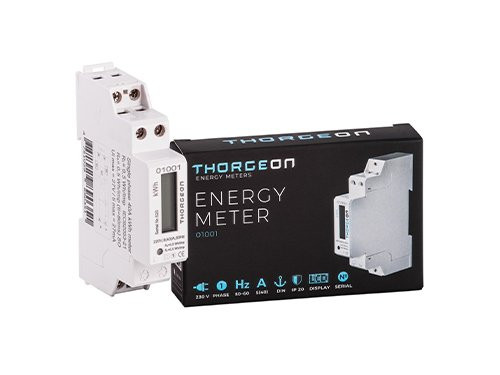 KWH meter 1-fase digitaal 40A + puls