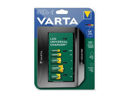 Foto van Varta Batterijlader LCD universeel - zonder batterijen Varta Batterijlader LCD universeel - zonder batterijen