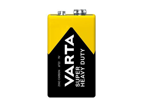 Foto van Varta Super Heavy Duty batterij E 9V blister(1) Varta Super Heavy Duty batterij E 9V blister(1)
