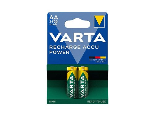 Foto van Varta NiMH oplaadbare batterij AA 2600mA blister(2) Varta NiMH oplaadbare batterij AA 2600mA blister(2)