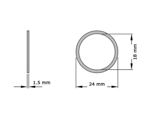 Ring Koper DIN 7603 18x24x1.5mm