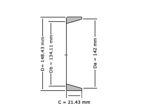 Timken Kegellager Buitenring 42584 (0x148.43x21.43mm)