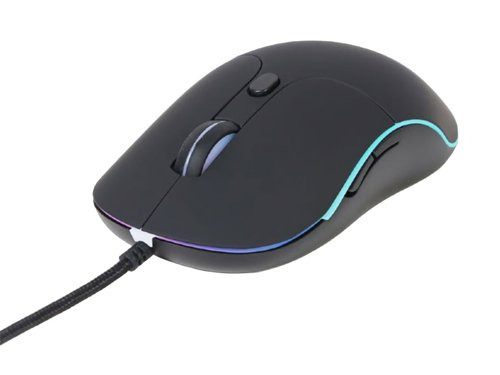 Optische muis bedraad USB zwart met verlichting