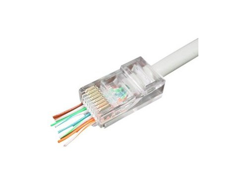 Modulaire plug RJ45 doorsteekmontage zak(100)