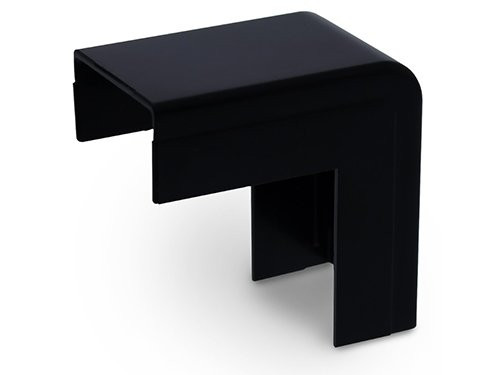 Foto van Canalit Systeem25 buitenbocht met bodemstuk 25x13mm zwart Canalit Systeem25 buitenbocht met bodemstuk 25x13mm zwart