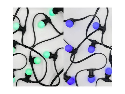 Foto van LED kogellamp E27 RGB 1W LED kogellamp E27 RGB 1W