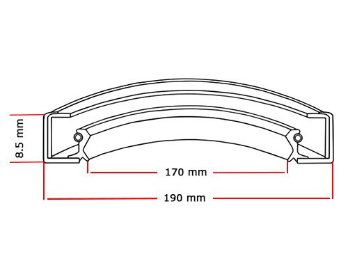 Oliekeerring 170x190x8.5mm BASL NBR 70