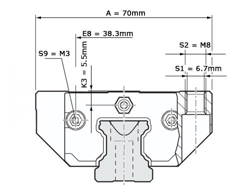 Bosch Rexroth Kogelwagen Super Koolstofstaal KWD-025-FKS-C1-N-1 Zonder Kogelketting