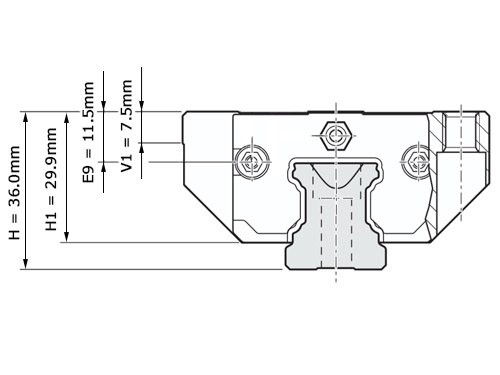 Bosch Rexroth Kogelwagen Super Koolstofstaal KWD-025-FKS-C1-N-1 Zonder Kogelketting