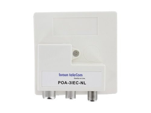 Coax opdruk verdeler 3-voudig IEC - TV-DATA-RADIO