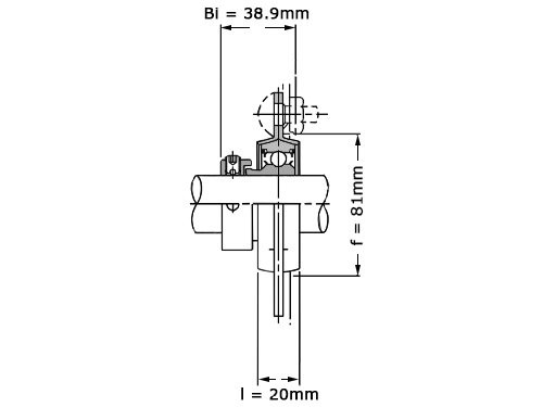 NSK Lagerblok Rond AELPF207 (35mm)