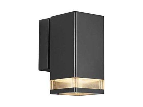 Foto van Wandlamp Elm GU10 zwart IP44 Wandlamp Elm GU10 zwart IP44