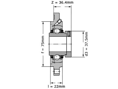 INA Lagerblok Rond TFE25 (25mm)