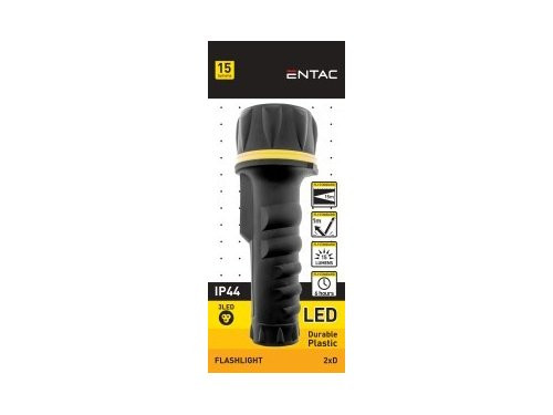 Foto van LED zaklamp plastic 2xD LED zaklamp plastic 2xD