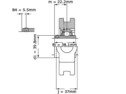 SKF Lagerblok Span UCT206 H (30mm)