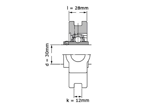 SKF Lagerblok Span UCT206 H (30mm)