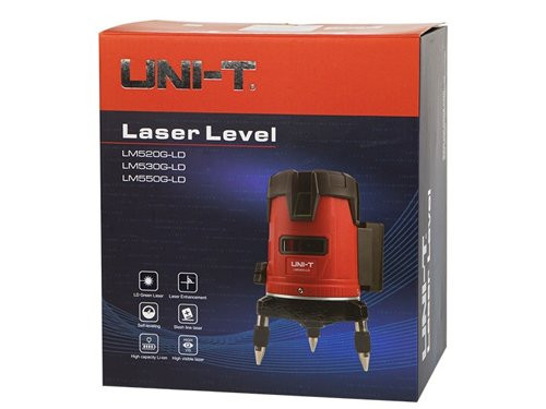 Laser waterpas oplaadbaar op mini statief + koffer