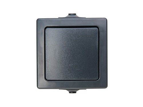 Foto van Kopp SWD opbouw schakelaar kruis antraciet Kopp SWD opbouw schakelaar kruis antraciet