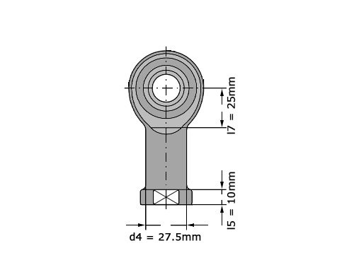 Foto van SKF Stangkop SILKAC20 M (20x51x25mm) SKF Stangkop SILKAC20 M (20x51x25mm)