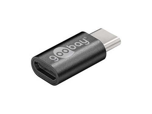 USB-C naar USB-micro adapter zwart