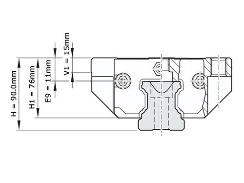 Bosch Rexroth Kogelwagen Koolstofstaal KWC-065-FNS-C2-H-2 Zonder Kogelketting