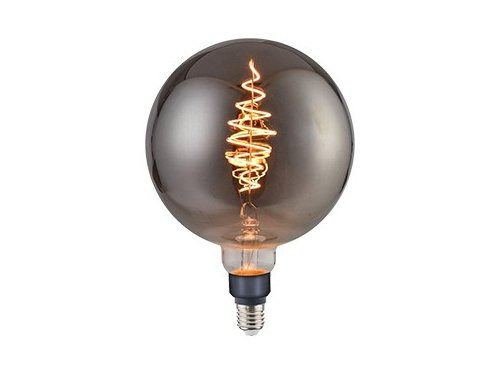 Nordlux LED Globe G200 E27 8,5-21W 1800K filament spiraal grey dimbaar
